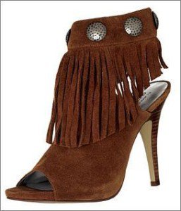 SEXY KID SUEDE BROWN BOOTIE GUESS BY MARCIANO 9.5