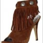 SEXY KID SUEDE BROWN BOOTIE GUESS BY MARCIANO 9.5