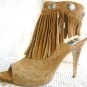 SEXY KID SUEDE BROWN BOOTIE GUESS BY MARCIANO 9.5