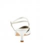 STUART WEITZMAN TRIANGLO WHITE SATIN BRIDAL SHOE 5.5
