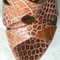NEW LEATHER PLATFORM BROWN LATITUDE FEMME SHOES 9.5