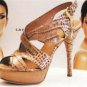 NEW LEATHER PLATFORM BROWN LATITUDE FEMME SHOES 9.5