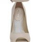 SEXY BONE TOE OPEN LEATHER WEDGE ALDO SHOES 9
