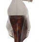 SEXY BONE TOE OPEN LEATHER WEDGE ALDO SHOES 9