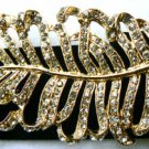 NEW BCBGMAX AZRIA RHINESTONE BROOCH BLACK BELT S