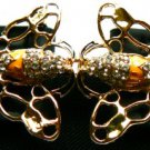 NEW BCBGMAX AZRIA RHINESTONE BROOCH BLACK BELT M