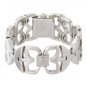 NEW BCBGMAXAZRIA SOCIALITE RELEVE SQUARE SILVER DIAL WOMEN'S BRACELET WATCH