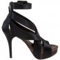 NEW RUNWAY SATIN LEATHER ROUND TOE PUMP BCBG SHOES 7