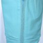$800 NEW 100% AQUA LEATHER ANGELA FALCONI KNEE BOOTS 6