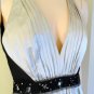$480 NWT BCBG CHAMPAGNE BEAD TRIM PLEATED BODICE GOWN 4