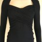 NEW BCBG MAX AZRIA BLACK OPEN  BACK KNIT TOP BLOUSE S