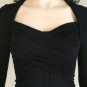 NEW BCBG MAX AZRIA BLACK OPEN  BACK KNIT TOP BLOUSE S