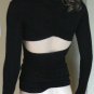 NEW BCBG MAX AZRIA BLACK OPEN  BACK KNIT TOP BLOUSE S