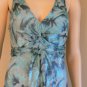 NEW BCBG FULL LENGTH CROSSED BACK FLORAL WOVEN DRESS 6