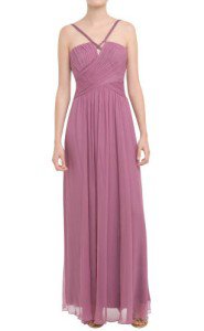 NEW BCBG MAX AZRIA TIERED GRAPE CHIFFON SILK GOWN 6
