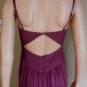 NEW BCBG MAX AZRIA TIERED GRAPE CHIFFON SILK GOWN 6
