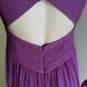 NEW BCBG MAX AZRIA TIERED GRAPE CHIFFON SILK GOWN 6