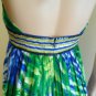 $378 NWT BCBG LARKSPUR BLUE SILK HALTER LONG DRESS GOWN