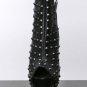 NEW ROCK & REPUBLIC GABRIEL STUDDED PEEP TOE LEATHER BOOTIE 5