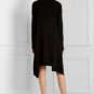 NWT BCBG MAXAZRIA BLACK WOOL DRAPED LONG CARDIGAN S