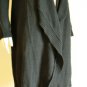 NWT BCBG MAXAZRIA BLACK WOOL DRAPED LONG CARDIGAN S