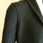 NWT BCBG MAXAZRIA BLACK WOOL DRAPED LONG CARDIGAN S