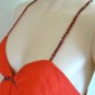 NWT BCBG MAXAZRIA TRUE RED WITH JEWEL APPLIQUE CHIFFON DRESS 2