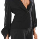 NEW BCBG MAXAZRIA BLACK CARREER COAT JACKET XXS