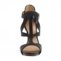 NEW L.A.M.B. BLACK LEATHER QUIANA OPEN TOE PUMP SHOE 7