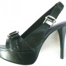NEW SEXY ALDO BLACK 100% PLATFORM LEATHER PUMP SHOE 8