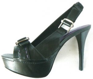 NEW SEXY ALDO BLACK 100% PLATFORM LEATHER PUMP SHOE 8