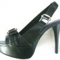 NEW SEXY ALDO BLACK 100% PLATFORM LEATHER PUMP SHOE 8