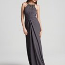 NWT BCBG MAXAZRIA AGATE ELEGANT NECKLACE TOP GOWN DRESS S