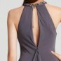 NWT BCBG MAXAZRIA AGATE ELEGANT NECKLACE TOP GOWN DRESS S