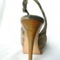 NEW 100% LEATHER CHIC GREY LEATHER STILETTO PUMP SHOE 7