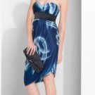 NEW BCBG MAXAZRIA SRAPLESS SILK PRINT DRESS 0