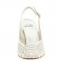 STUART WEITZMAN MAPSLING WHITE SATIN BRIDAL SHOE 8.5