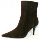 NEW BCBG MAX AZRIA BROWN CALF SUEDE POINTY BOOTIE 9 /40