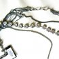 NEW BCBG MAXAZRIA HEMATIT MULTIPLE CHAIN LINK NECKLACE