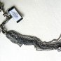 NEW BCBG MAXAZRIA HEMATIT MULTIPLE CHAIN LINK NECKLACE