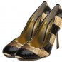 NEW  DOLCE & GABBANA LEATHER SEQUIN PUMPS SHOES 7