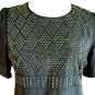 SEE BY CHLOE BLACK SILK/COTTON MINI DRESS 10