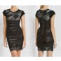 NEW BCBG MAXAZRIA SHADOW GREY JACQUARD DRESS M