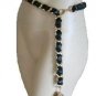 NEW BCBGMAX AZRIA GOLD METAL FRINGE DETAILS BELT