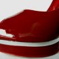 NEW ELEGANT PATENT 100% LEATHER RED ALDO PUMP SHOE 8