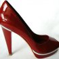NEW ELEGANT PATENT 100% LEATHER RED ALDO PUMP SHOE 8