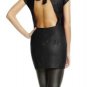 NWT BCBG MAXAZRIA RUNWAY BLACK OPEN BACK LINEN DRESS 8