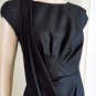 NWT BCBG MAXAZRIA RUNWAY BLACK OPEN BACK LINEN DRESS 8