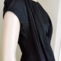 NWT BCBG MAXAZRIA RUNWAY BLACK OPEN BACK LINEN DRESS 8