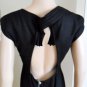NWT BCBG MAXAZRIA RUNWAY BLACK OPEN BACK LINEN DRESS 8